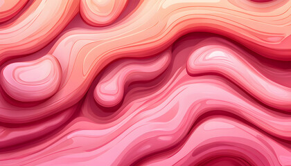 Fototapeta premium Abstract pink and coral wave pattern background, perfect for branding, websites, and design projects. Digitally created, smooth gradients and flowing shapes.