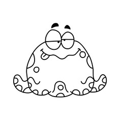 Big set of cartoon monsters