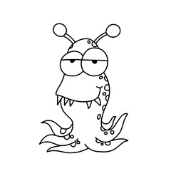 Big set of cartoon monsters