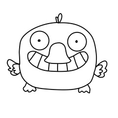 Big set of cartoon monsters