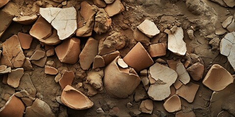 Pottery shards found in Khirbet Qeiyafa, a city dating to the time of King David