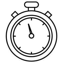 Line Art Illustration Exam Timer