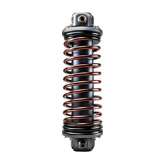 car suspension spring isolated on Transparent Background.