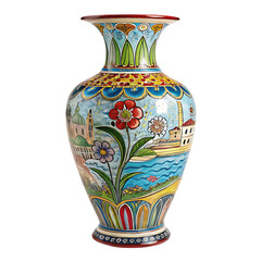 High quality Murano glass vase illustration on white background