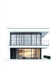 Modern Architectural Marvel: A stunning modern building, with sleek lines, expansive glass walls, and a minimalist design, perfectly embodying contemporary architecture.