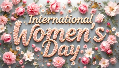 International women's day nice typography design