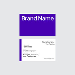 Clean Business Card Template Design 