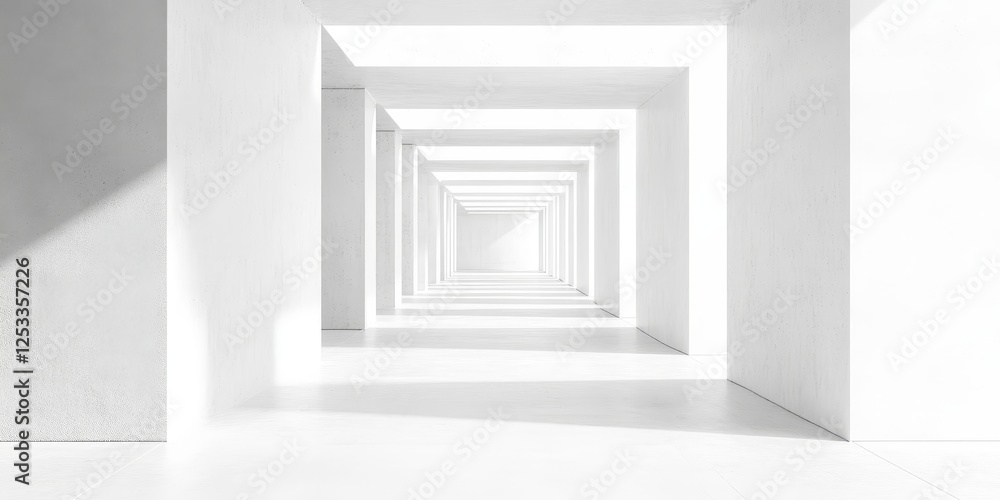 Aufkleber abstract image that utilizes white space to enhance minimalist design, focusing on the balance between empty areas and essential elements to produce a visually calming an