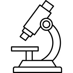 Microscope Outline Art Vector