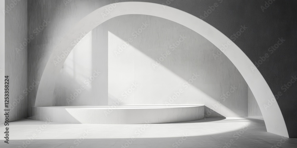 Aufkleber abstract image that utilizes white space to enhance minimalist design, focusing on the balance between empty areas and essential elements to produce a visually calming an