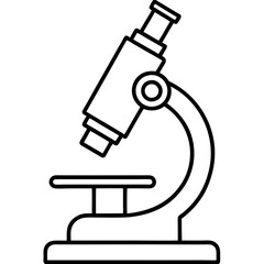 Microscope Outline Art Vector