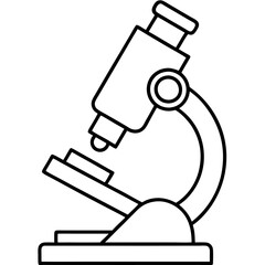 Microscope Outline Art Vector