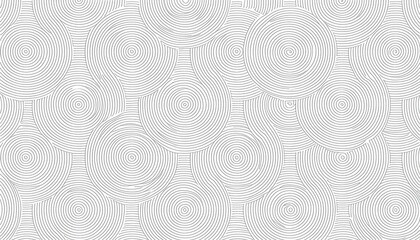white seamless geometric pattern with concentric circles minimalistic abstract vector design for modern backgrounds and elegant decorative motifs