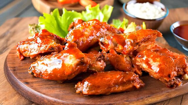 hot buffalo wings chicken delicious