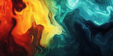 Fototapeta premium abstract visual with digital painting that highlights the artistic and fluid nature of digital brushstrokes, creating a rich and engaging background with a touch of sophi