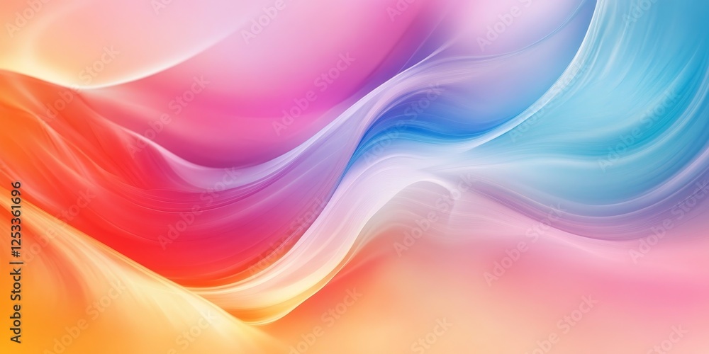 Aufkleber abstract image featuring gradient backgrounds with a focus on smooth and seamless color transitions, blending a variety of hues to produce a visually captivating and imme