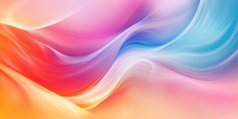 Obraz premium abstract image featuring gradient backgrounds with a focus on smooth and seamless color transitions, blending a variety of hues to produce a visually captivating and imme