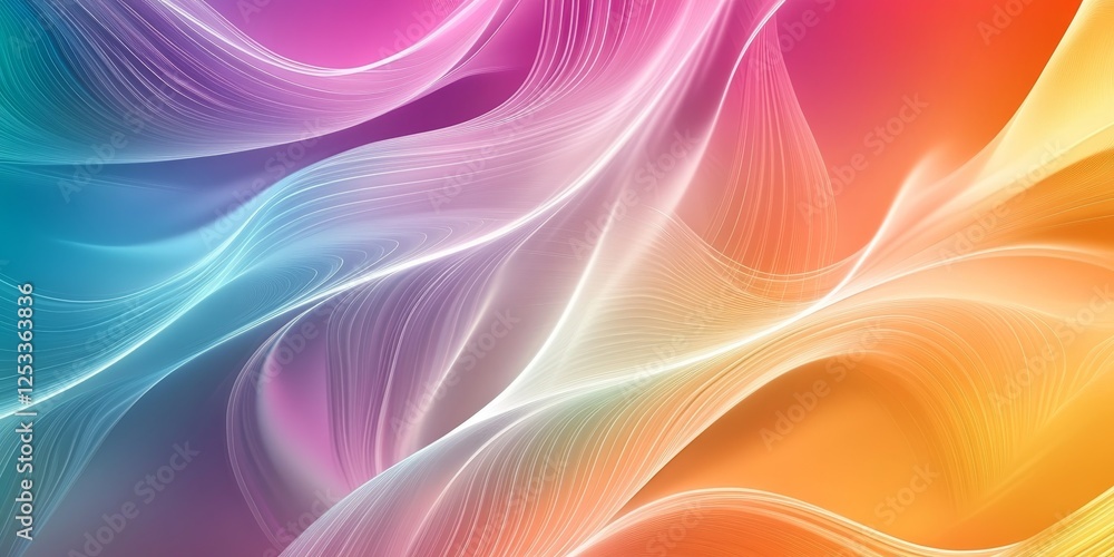 Aufkleber abstract image featuring linear gradients with a focus on smooth and directional color transitions, blending hues from one end to another to produce a visually captivatin