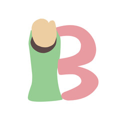 Cartoon Halloween font vector