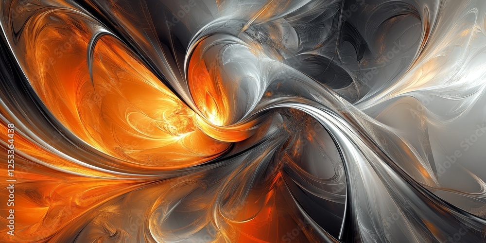 Aufkleber visually striking abstract design using artistic digital art, emphasizing the dynamic and captivating patterns and effects to produce a modern and artistic effect