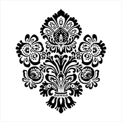 vector ornamental batik floral pattern