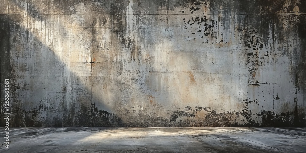 Aufkleber abstract visual with concrete textures that highlight the interplay of light and shadow on rugged surfaces, creating a rich and immersive background with a touch of conte