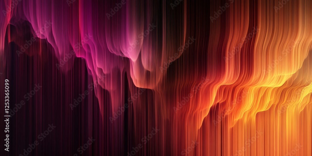 Aufkleber abstract scene where linear gradients create a sense of movement and depth, using a harmonious color palette to evoke a rich and dynamic visual effect