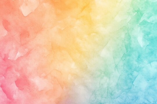 Colorful abstract watercolor background blending red, orange, yellow, green, blue hues