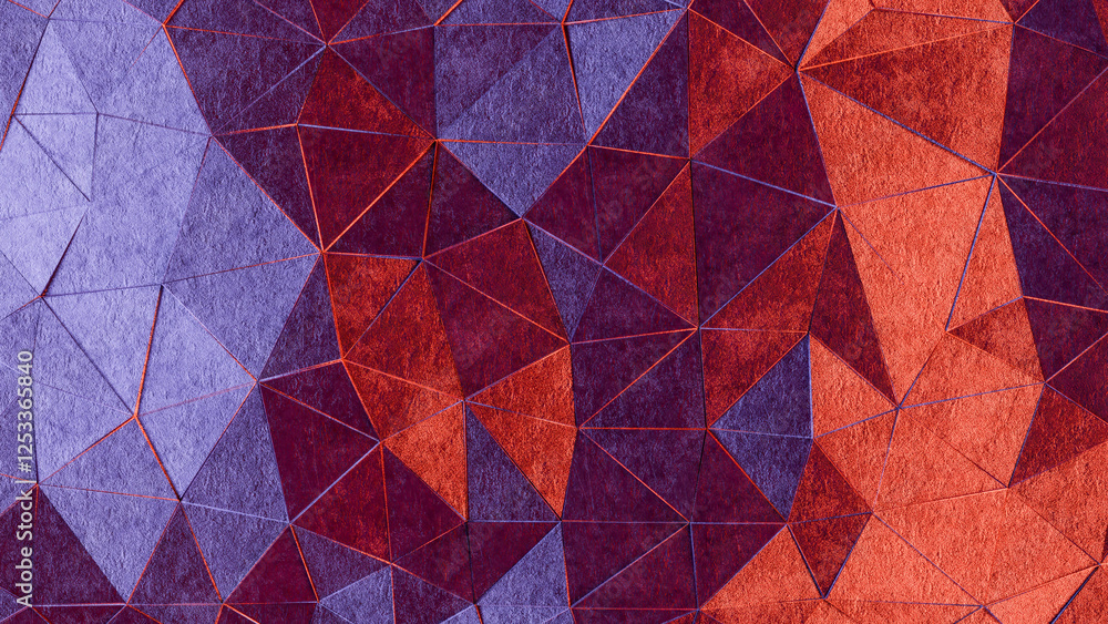 Poster abstract minimalist washed out geometric background - 3d rendering