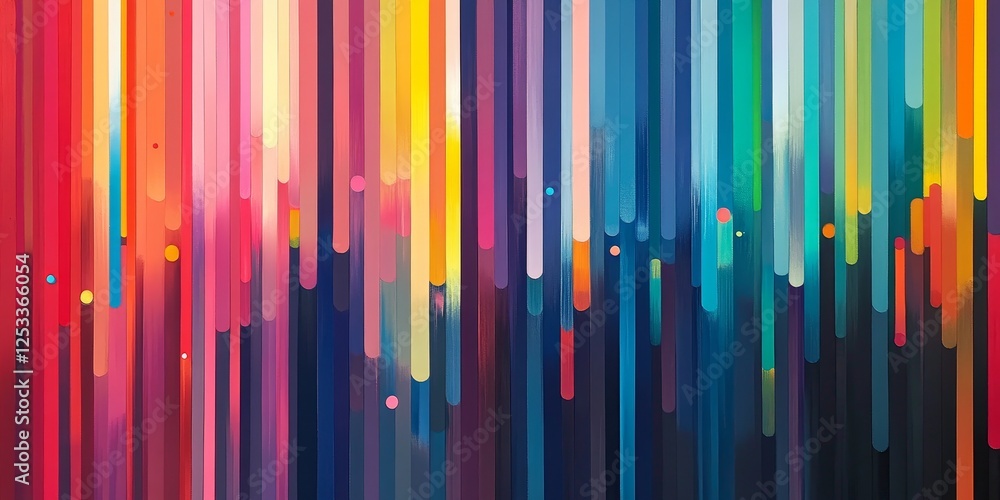 Poster abstract artwork showcasing linear gradients with a focus on the precise and elegant blending of colors in a linear fashion, creating a visually engaging composition with