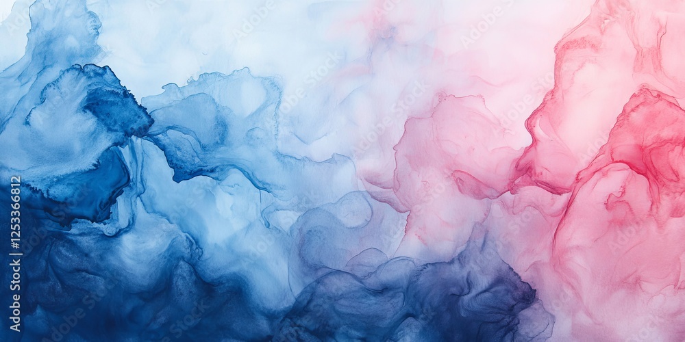 Aufkleber abstract artwork showcasing watercolor fluid art with dynamic and gentle transitions between hues, creating a visually captivating composition that highlights the fluid a