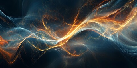 abstract scene where abstract light effects create a sense of fluidity and motion, using a mix of glowing and subtle light patterns to evoke a rich and immersive visual e