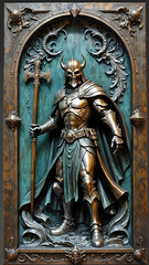 Obraz premium Abstraktion Ein Echo der Heldengeschichte 9х16. Hintergrund für das Design 2.