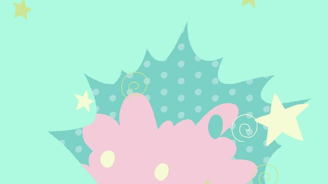 かわいい爆発ポップな背景素材