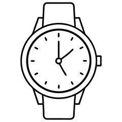 Minimalist Line Art Watch Design Sleek Dial & Clean Straps