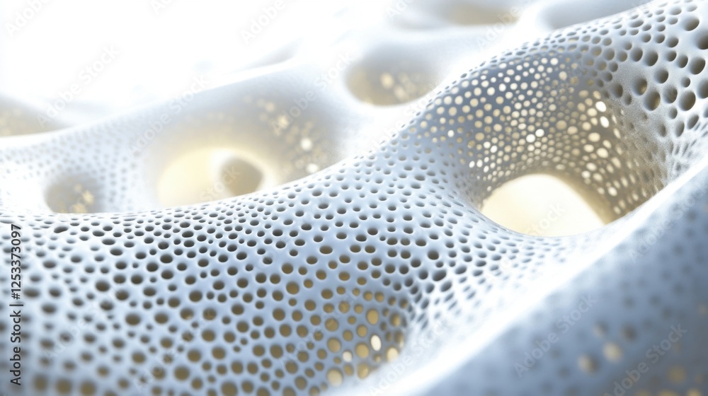 Aufkleber detailed view of a complex, porous surface, showcasing intricate patterns and textures. ideal for il