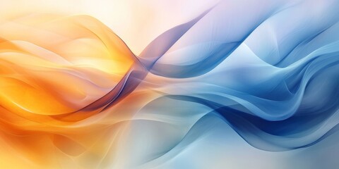 Obraz premium abstract scene where smooth gradients create a sense of depth and fluidity, using a harmonious color palette to evoke a calming and immersive visual effect
