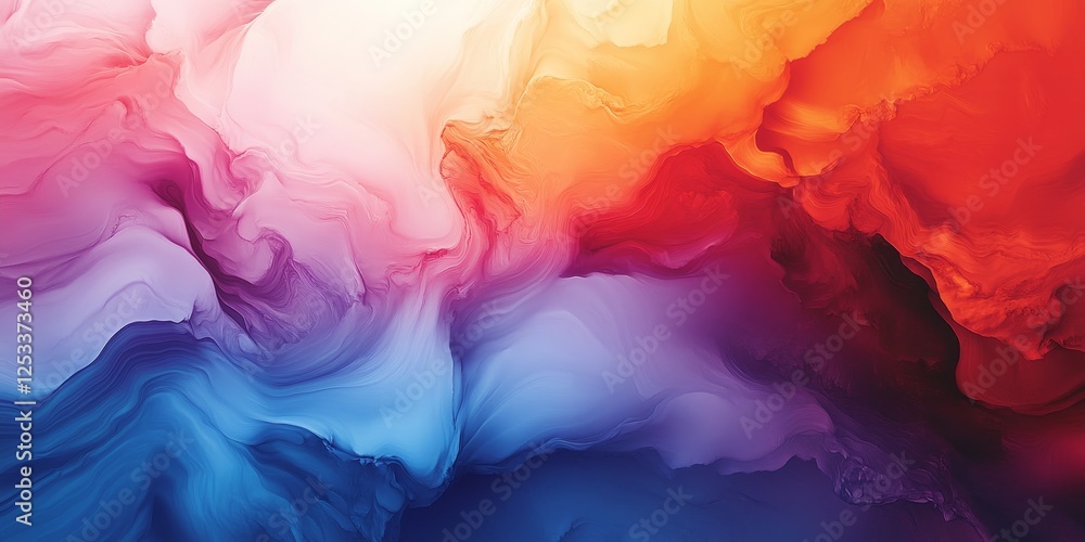 Aufkleber abstract artwork showcasing smooth gradients with a focus on the delicate and refined blending of co