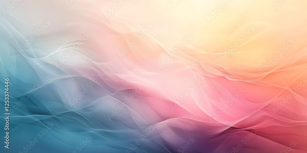 Aufkleber abstract visual with smooth gradients that highlight the seamless and gradual color transitions, creating a rich and soothing background with a sophisticated and modern t