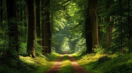 Enchanted Forest Path: A Serene Journey Through Nature's Embrace
