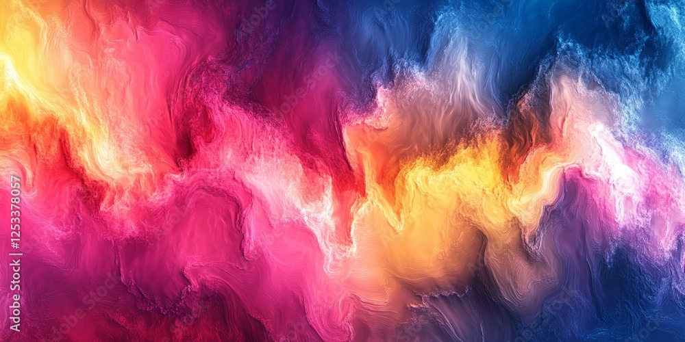 Leinwandbilder abstract visual with rainbow gradients that highlight the vibrant and dynamic nature of color, creating a rich and striking background with a touch of artistic flair