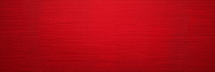 Fototapeta premium A red velvet fabric background featuring a large area of solid color, with rich texture. The high-resolution image displays high detail, brightness, and contrast, creating a luxurious, elegant feel. P