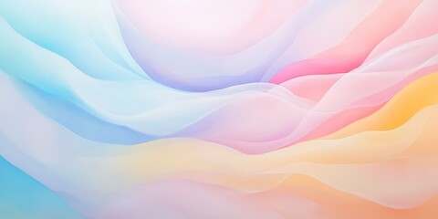 Obraz premium abstract artwork showcasing pastel gradients with a focus on the delicate and smooth blending of pastel hues, creating a visually engaging composition with a touch of sop