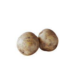 Fototapeta premium two potatoes sitting on top of each other