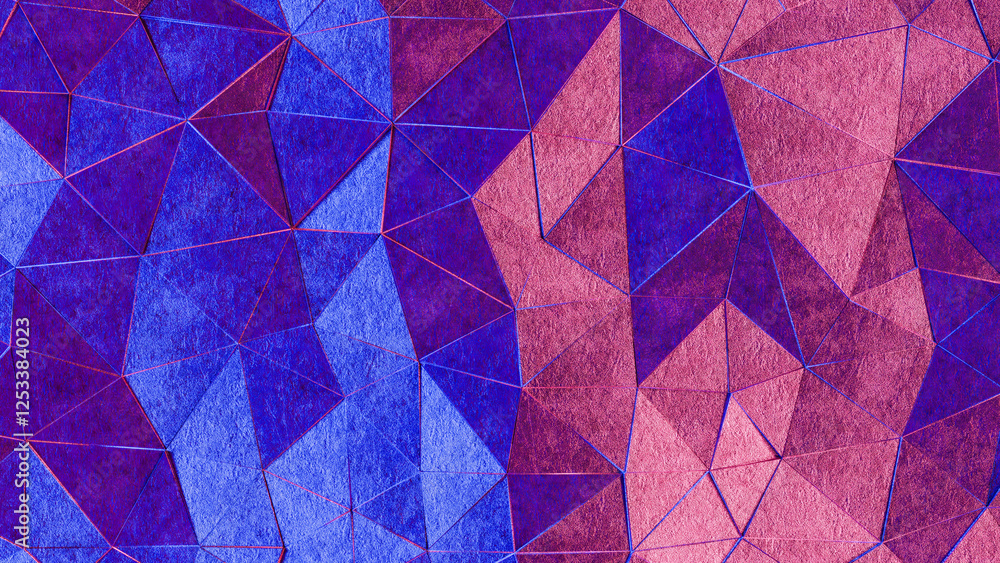 Poster Retro Minimalist Geometric Background - 3D rendering