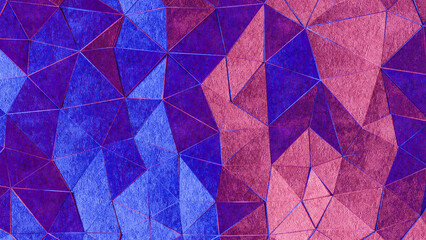 Retro Minimalist Geometric Background - 3D rendering