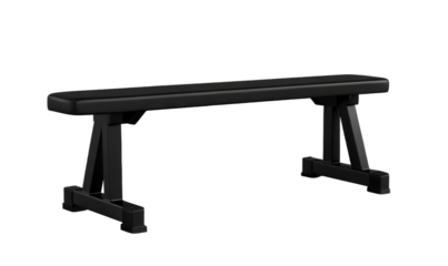 A black leather chair in the gym