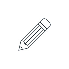 Fototapeta premium Pencil icon symbol vector illustration isolated on white background