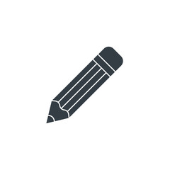 Pencil icon symbol vector illustration isolated on white background