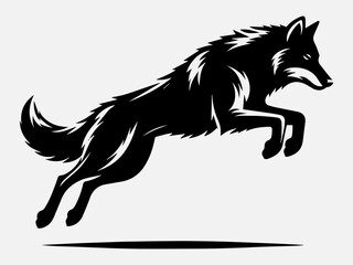Wolf Silhouette Vector Illustration